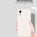 Solid Color Imitation Liquid Silicone Straight Edge Dropproof Full Coverage Protective Case For iPhone XR(Gray)