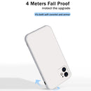 Solid Color Imitation Liquid Silicone Straight Edge Dropproof Full Coverage Protective Case For iPhone 12(Purple)