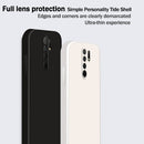 For Xiaomi Redmi 9 Solid Color Imitation Liquid Silicone Straight Edge Dropproof Full Coverage Protective Case(Sky Blue)