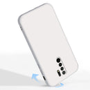 For Xiaomi Redmi 9 Solid Color Imitation Liquid Silicone Straight Edge Dropproof Full Coverage Protective Case(Grey)
