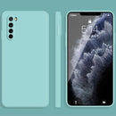 For Xiaomi Redmi Note 8 Solid Color Imitation Liquid Silicone Straight Edge Dropproof Full Coverage Protective Case(Sky Blue)