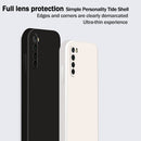 For Xiaomi Redmi Note 8 Solid Color Imitation Liquid Silicone Straight Edge Dropproof Full Coverage Protective Case(Sky Blue)