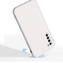 For Xiaomi Redmi Note 8 Solid Color Imitation Liquid Silicone Straight Edge Dropproof Full Coverage Protective Case(Grey)