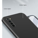 For Xiaomi Redmi Note 8 Solid Color Imitation Liquid Silicone Straight Edge Dropproof Full Coverage Protective Case(Dark Green)