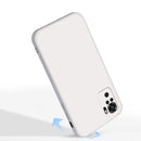 For Xiaomi Redmi Note 10 Solid Color Imitation Liquid Silicone Straight Edge Dropproof Full Coverage Protective Case(Purple)