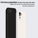 For Xiaomi Redmi Note 10 Solid Color Imitation Liquid Silicone Straight Edge Dropproof Full Coverage Protective Case(Purple)