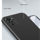 For Xiaomi Redmi Note 10 Solid Color Imitation Liquid Silicone Straight Edge Dropproof Full Coverage Protective Case(Purple)
