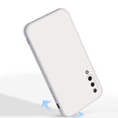 For Xiaomi Mi 9 / 9 SE Solid Color Imitation Liquid Silicone Straight Edge Dropproof Full Coverage Protective Case(White)