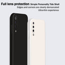 For Xiaomi Mi 9 / 9 SE Solid Color Imitation Liquid Silicone Straight Edge Dropproof Full Coverage Protective Case(White)