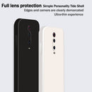 For Xiaomi Redmi K20 Solid Color Imitation Liquid Silicone Straight Edge Dropproof Full Coverage Protective Case(White)