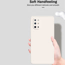 For OnePlus 8T Solid Color Imitation Liquid Silicone Straight Edge Dropproof Full Coverage Protective Case(Purple)