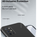 For OnePlus 8T Solid Color Imitation Liquid Silicone Straight Edge Dropproof Full Coverage Protective Case(Purple)