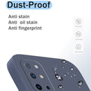 For OnePlus 8T Solid Color Imitation Liquid Silicone Straight Edge Dropproof Full Coverage Protective Case(Sky Blue)