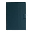 For Samsung Galaxy Tab A7 Lite 8.7 (2021) T220 Pure Color Horizontal Flip Leather Case with Card Slots & Holder & Lanyard(Dark Green)