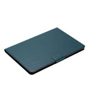 For Samsung Galaxy Tab A7 Lite 8.7 (2021) T220 Pure Color Horizontal Flip Leather Case with Card Slots & Holder & Lanyard(Dark Green)
