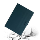 For Samsung Galaxy Tab A7 Lite 8.7 (2021) T220 Pure Color Horizontal Flip Leather Case with Card Slots & Holder & Lanyard(Dark Green)