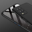 For OPPO A54 GKK Three Stage Splicing Full Coverage PC Case(Black)
