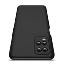 For OPPO A54 GKK Three Stage Splicing Full Coverage PC Case(Black)