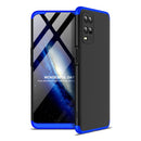For OPPO A54 GKK Three Stage Splicing Full Coverage PC Case(Black Blue)