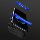 For OPPO A54 GKK Three Stage Splicing Full Coverage PC Case(Black Blue)