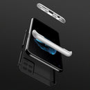 For OPPO A54 GKK Three Stage Splicing Full Coverage PC Case(Black Silver)