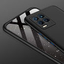 For OPPO Realme 8 / Realme 8 Pro GKK Three Stage Splicing Full Coverage PC Case(Black)