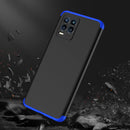 For OPPO Realme 8 / Realme 8 Pro GKK Three Stage Splicing Full Coverage PC Case(Black Blue)