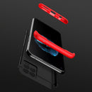 For OPPO Realme 8 / Realme 8 Pro GKK Three Stage Splicing Full Coverage PC Case(Black Red)