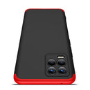 For OPPO Realme 8 / Realme 8 Pro GKK Three Stage Splicing Full Coverage PC Case(Black Red)