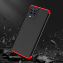For OPPO Realme 8 / Realme 8 Pro GKK Three Stage Splicing Full Coverage PC Case(Black Red)