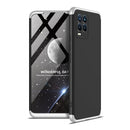 For OPPO Realme 8 / Realme 8 Pro GKK Three Stage Splicing Full Coverage PC Case(Black Silver)