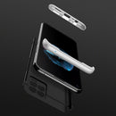 For OPPO Realme 8 / Realme 8 Pro GKK Three Stage Splicing Full Coverage PC Case(Black Silver)