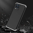 For OPPO Realme 8 / Realme 8 Pro GKK Three Stage Splicing Full Coverage PC Case(Black Silver)