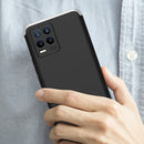 For OPPO Realme 8 / Realme 8 Pro GKK Three Stage Splicing Full Coverage PC Case(Black Silver)