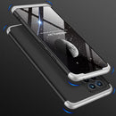For OPPO Realme 8 / Realme 8 Pro GKK Three Stage Splicing Full Coverage PC Case(Black Silver)