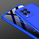 For OPPO Realme 8 Pro GKK Three Stage Splicing Full Coverage PC Case(Blue)
