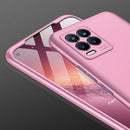 For OPPO Realme 8 / Realme 8 Pro GKK Three Stage Splicing Full Coverage PC Case(Rose Gold)