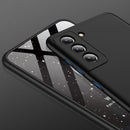 For Samsung Galaxy S21 FE GKK Three Stage Splicing Full Coverage PC Case(Black)