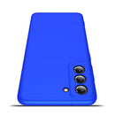 For Samsung Galaxy S21 FE GKK Three Stage Splicing Full Coverage PC Case(Blue)