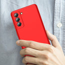 For Samsung Galaxy S21 FE GKK Three Stage Splicing Full Coverage PC Case(Red)