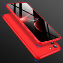 For Samsung Galaxy S21 FE GKK Three Stage Splicing Full Coverage PC Case(Red)