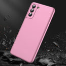 For Samsung Galaxy S21 FE GKK Three Stage Splicing Full Coverage PC Case(Rose Gold)