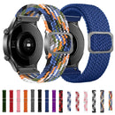 20mm Universal Adjustable Nylon Braided Elasticity Watch Band(Red White)