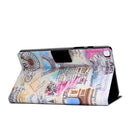 For Samsung Galaxy Tab A7 Lite 8.7 (2021) T220 Voltage Texture Coloured Drawing Horizontal Flip Leather Case with Holder & Card Slot(Iron Tower)