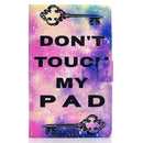 For Samsung Galaxy Tab A7 Lite 8.7 (2021) T220 Voltage Texture Coloured Drawing Horizontal Flip Leather Case with Holder & Card Slot(Dont Touch My Pad)