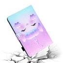 For Samsung Galaxy Tab A7 Lite 8.7 (2021) T220 Coloured Drawing Stitching Horizontal Flip Leather Case with Holder & Card Slot(Unicorn)