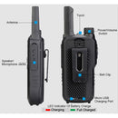 RETEVIS RB618 0.5W PMR446 16CHS License-free Two Way Radio Handheld Walkie Talkie with Dual PTT(Black)