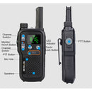 RETEVIS RB618 0.5W PMR446 16CHS License-free Two Way Radio Handheld Walkie Talkie with Dual PTT(Black)