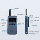 RETEVIS RB619 PMR446 16CHS License-free Two Way Radio Handheld Walkie Talkie, EU Plug(Navy Blue)