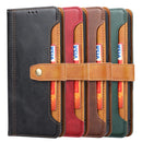 For Samsung Galaxy S21 FE Calf Texture Double Fold Clasp Horizontal Flip Leather Case with Photo Frame & Holder & Card Slots & Wallet(Brown)